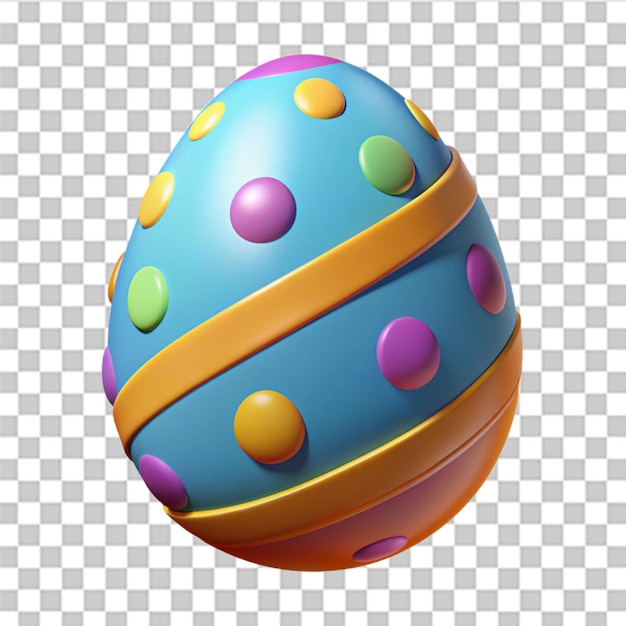 PSD easter egg 3d icon illustration