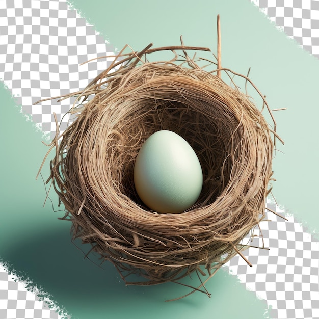 Easter egg alone on transparent background