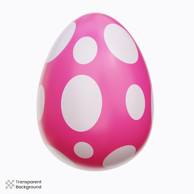 PSD easter egg bunny 3d illustration