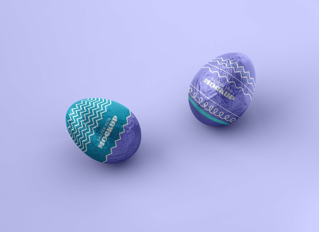 Easter egg design mockup