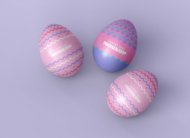 Easter egg design mockup