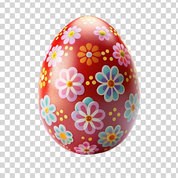 Easter egg Isolated on transparent background