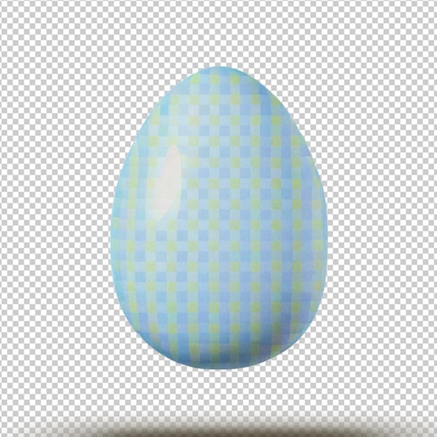 An easter egg isolated on transparent background