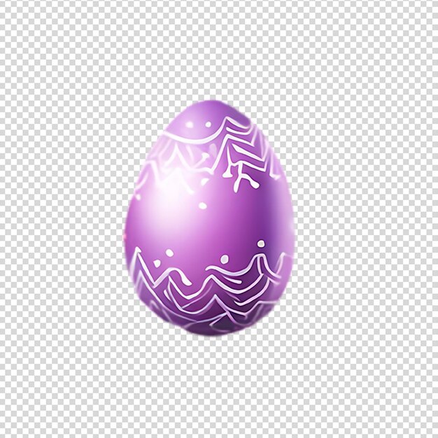 PSD easter egg set isolated on transparent background