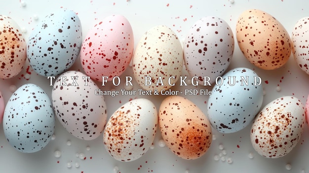 Easter Eggs with Speckled Designs