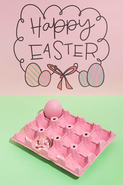 Easter mockup with copyspace for text or logo