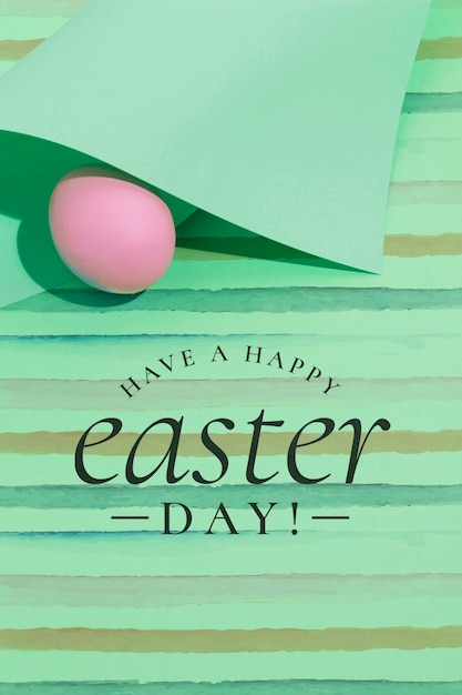 PSD easter mockup with copyspace for text or logo