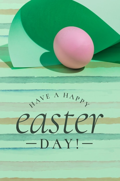 PSD easter mockup with copyspace for text or logo