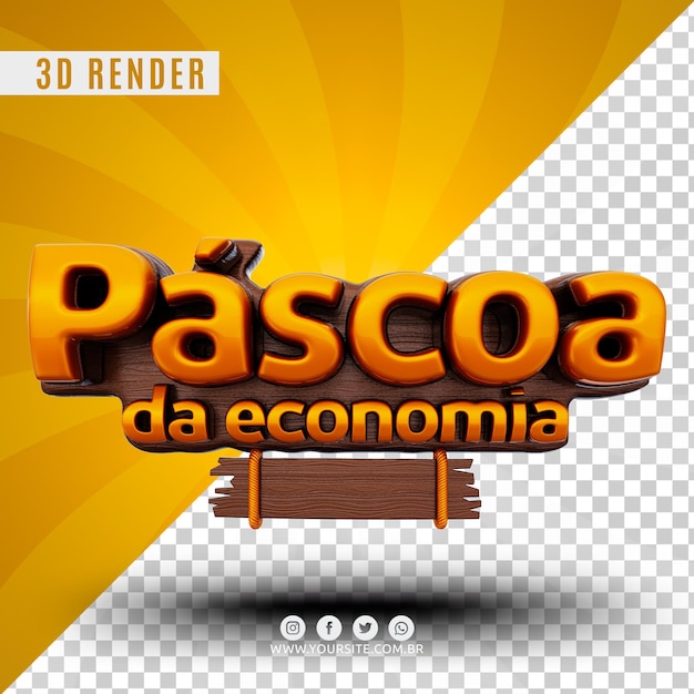 easter offer promotion 3d logo for companies