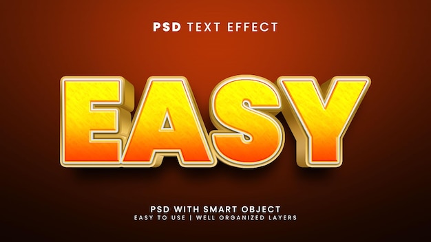 Easy 3d editable text effect with best and idea text style