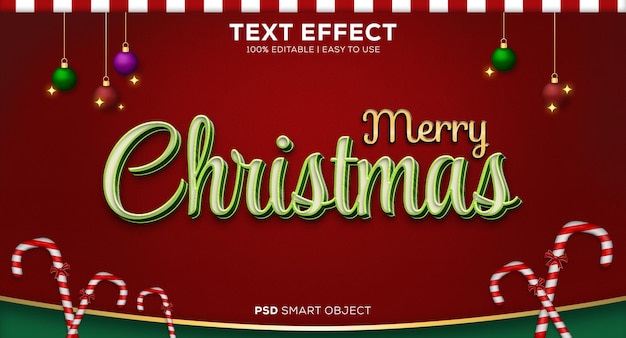 Easy to Use Christmas PSD Text Effect