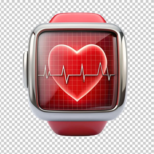 ECG heart rate hospital instrument red