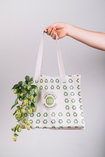 Eco friendly bag with mock-up