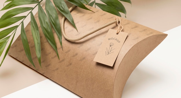 PSD eco-friendly packaging bag mock-up