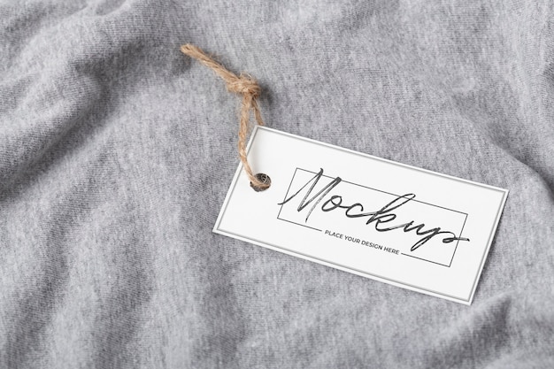 Eco paper labels mockup