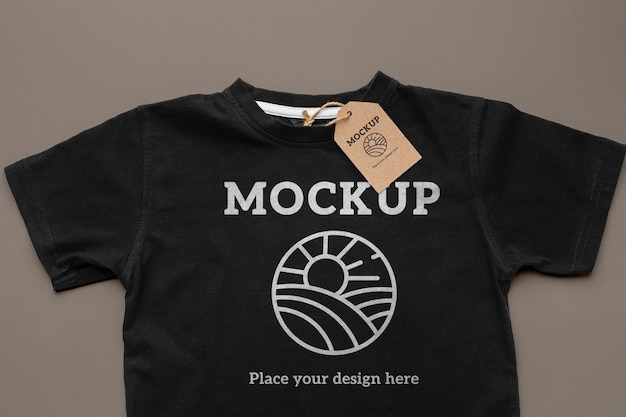 Ecological t-shirt packaging mockup