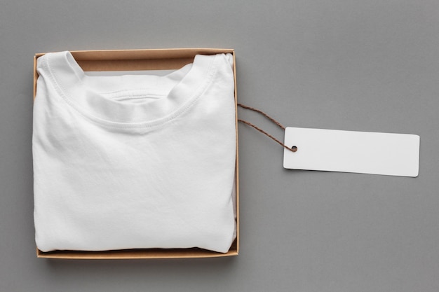 Ecological tshirt packaging mockup