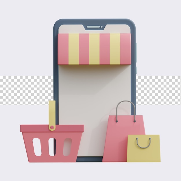 ecommerce 3d illustration