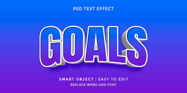 Editable 3D style text effect 