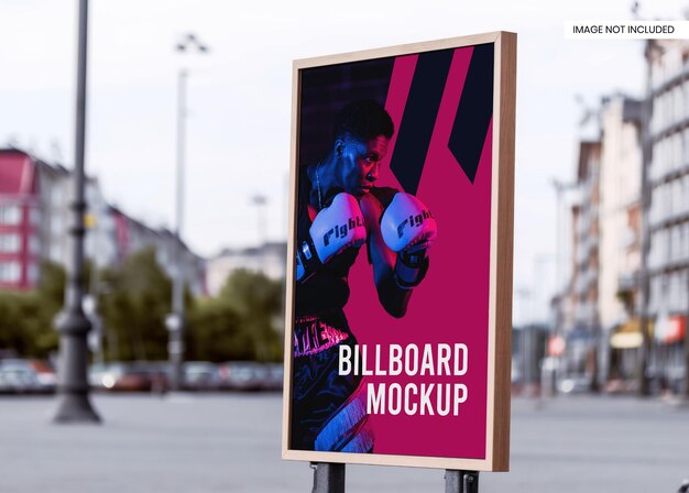 Editable billboard mockup PSD