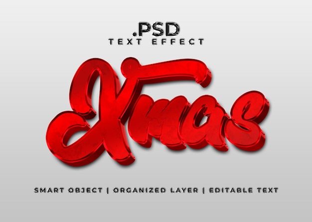 Editable Christmas Text Effect