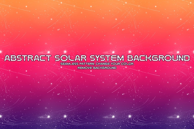 PSD editable cosmic background with planet and star patterns