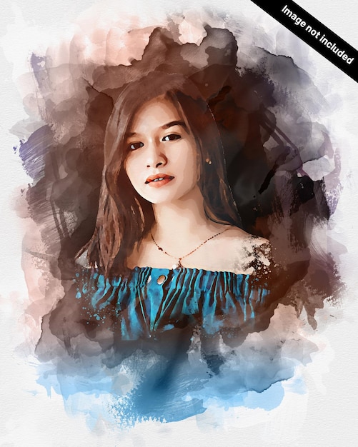 Editable Digital photo painting effect for Photoshop