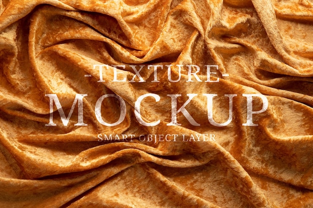 Editable mockup psd a brown blanket texture smart object