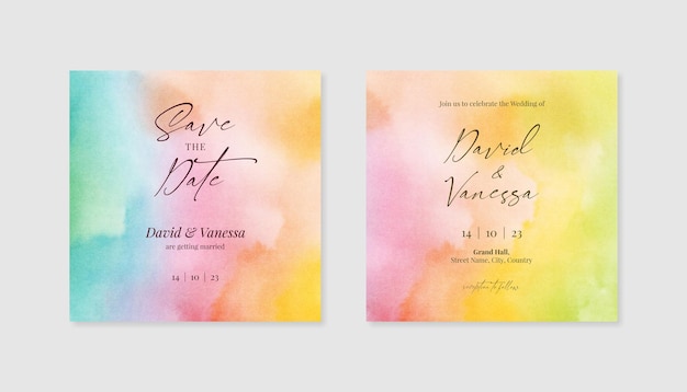 PSD editable pastel wedding invitation for instagram post