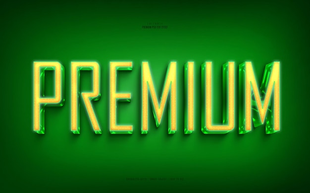 PSD editable premium psd text effect