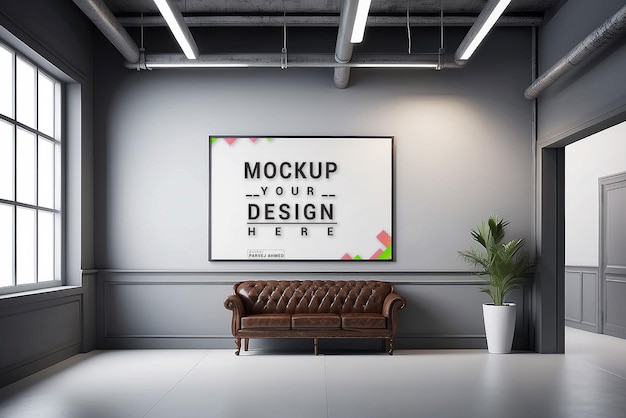 Editable PSD photo frames mockup