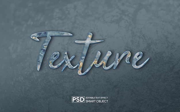 Editable PSD text effect 3d alphabet style