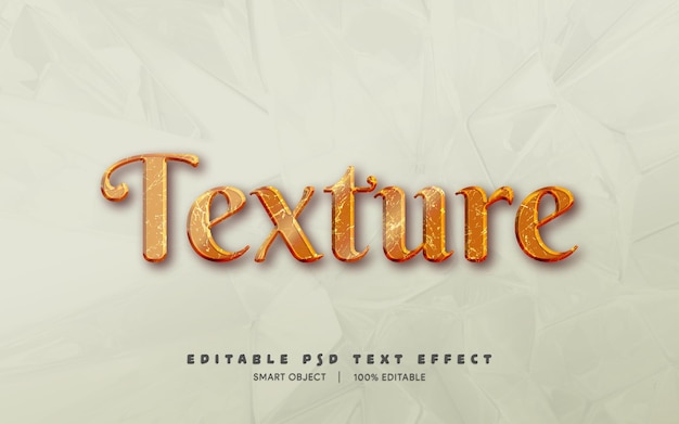 Editable PSD text effect 3d alphabet style