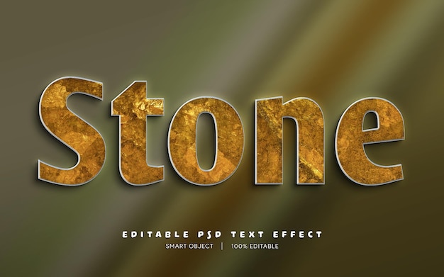 Editable PSD text effect 3d alphabet style