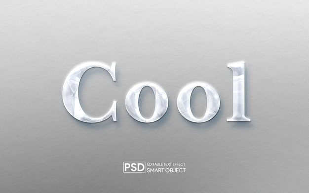 Editable psd text effect