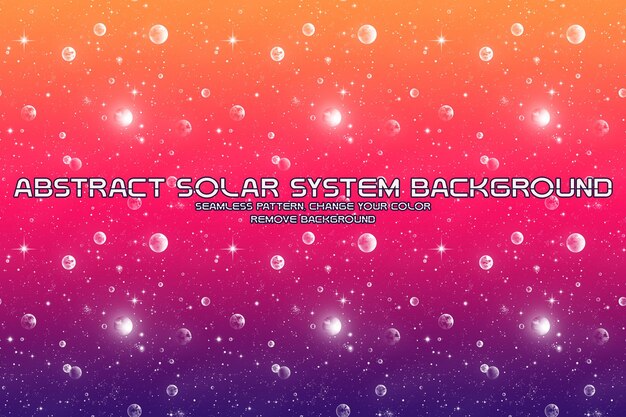 Editable Solar System Glitter Background Minimalist Liquid Texture