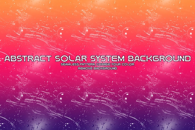 PSD editable solar system glitter background minimalist liquid texture