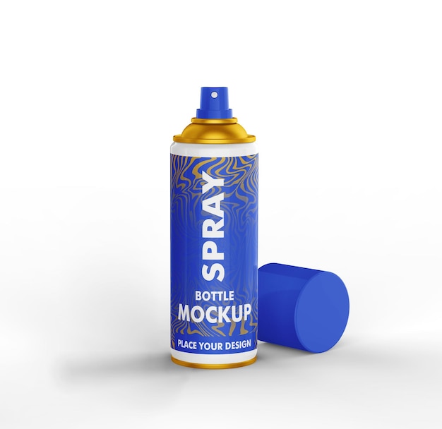 Editable Spray Bottle Mockup PSD