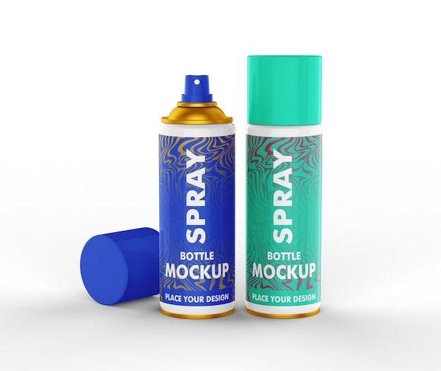 Editable Spray Bottle Mockup PSD