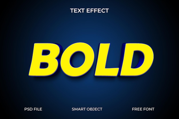 Editable text effect 3d style editable text effect