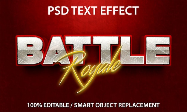 Editable Text Effect Battle Royale Premium