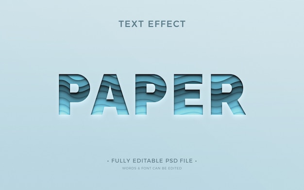 Editable text effect blue background