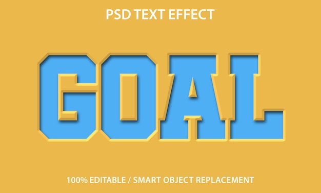 Editable Text Effect Goal 