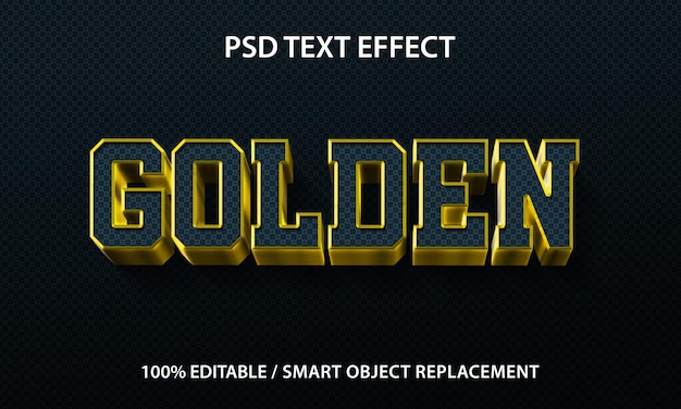 Editable Text Effect Golden Premium