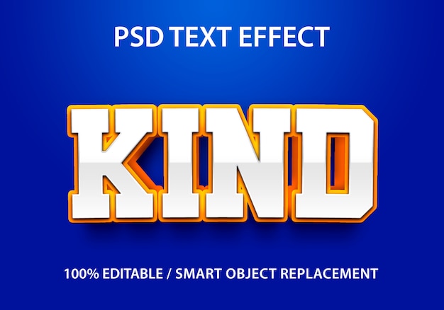 Editable Text Effect Kind