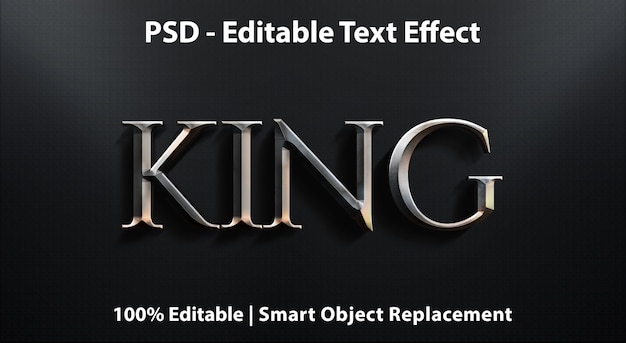 Editable text effect king