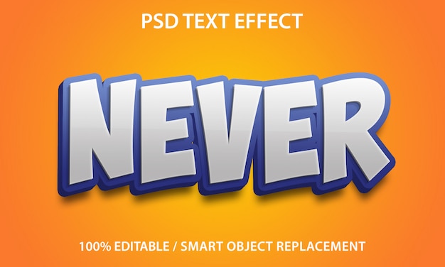 Editable Text Effect Never 