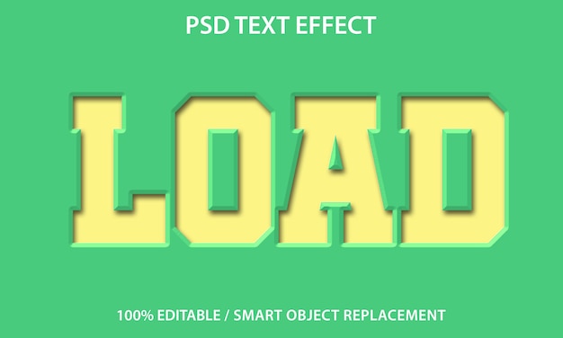 Editable Text Effect Paper Load