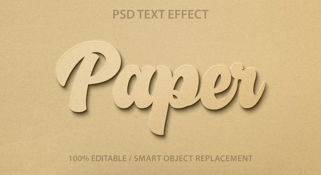 Editable Text Effect Paper