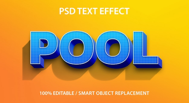 Editable Text Effect Pool